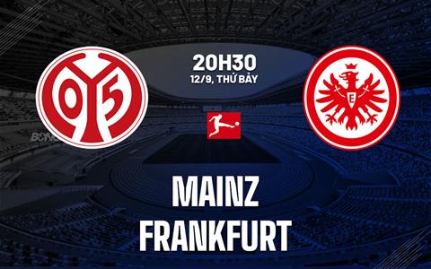 Nhận định bóng đá Mainz vs Frankfurt 20h30 ngày 12/9 (Bundesliga 2026/27)