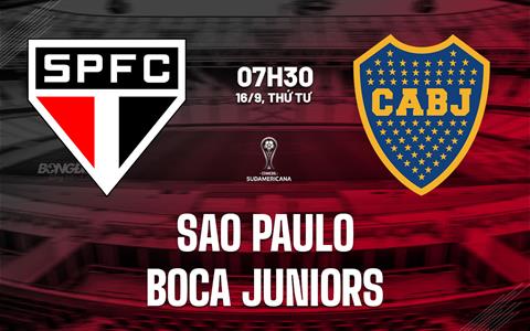 Nhận định Sao Paulo vs Boca Juniors 7h30 ngày 16/9 (Copa Sudamericana 2026)