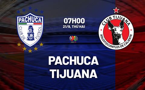 Nhận định bóng đá Pachuca vs Tijuana 7h00 ngày 21/9 (VĐQG Mexico 2026/27)