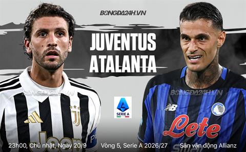 Nhận định Juventus vs Atalanta (20h00 ngày 20/9): Cú hích tinh thần