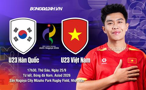 Nhận định U23 Việt Nam vs U23 Hàn Quốc (17h30 ngày 25/9): Thử thách khó khăn 