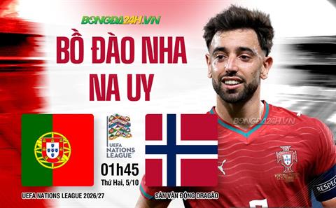 Nhận định Bồ Đào Nha vs Na Uy (1h45 ngày 5/10): Chờ trận cầu hấp dẫn