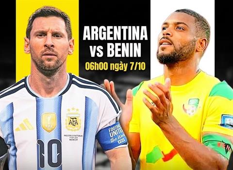 Trực tiếp bóng đá Argentina vs Benin 6h00 ngày 7/10 (Giao hữu quốc tế)