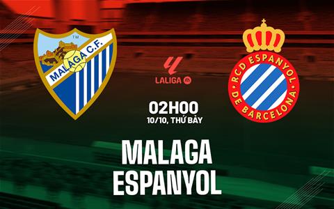 Nhận định Malaga vs Espanyol (02h00 ngày 10/10): Cân tài cân sức
