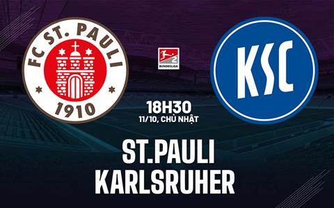 Nhận định bóng đá St.Pauli vs Karlsruher 18h30 ngày 11/10 (Hạng 2 Đức 2026/27)