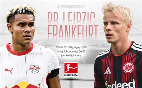 Nhận định RB Leipzig vs Frankfurt (23h30 ngày 10/10): Vị khách khó chịu