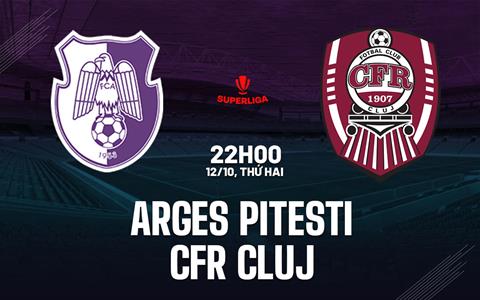 Nhận định bóng đá Arges Pitesti vs CFR Cluj 22h00 ngày 12/10 (VĐQG Romania 2026/27)