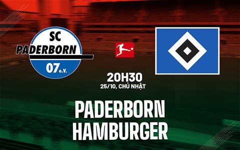 Nhận định bóng đá Paderborn vs Hamburger 20h30 ngày 24/10 (Bundesliga 2026/27)