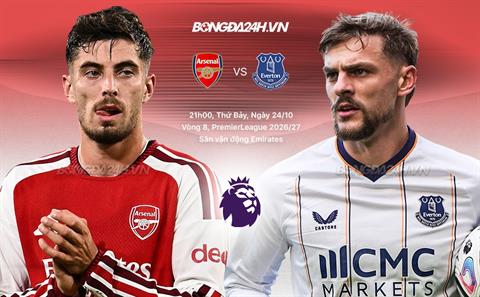 Nhận định Arsenal vs Everton (21h00 ngày 24/10): Chờ Pháo thủ vượt khó