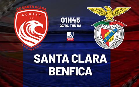 Nhận định bóng đá Santa Clara vs Benfica 1h45 ngày 27/10 (VĐQG Bồ Đào Nha 2026/27)