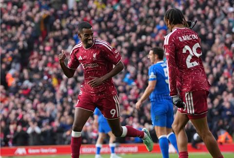Alexander Isak chỉ ra điều hài lòng sau chiến thắng của Liverpool trước Brighton