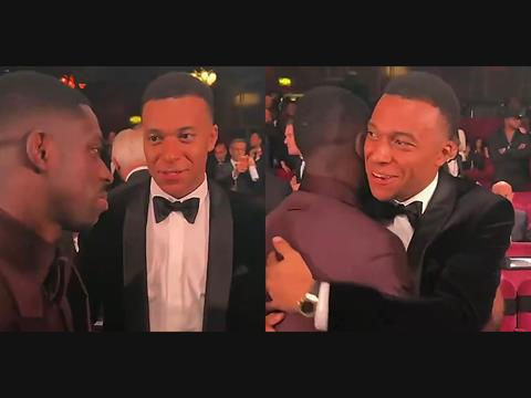 Mbappe và Dembele "làm lành" ở lễ trao giải QBV 2026