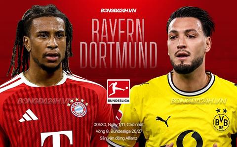 Nhận định Bayern Munich vs Dortmund (0h30 ngày 1/11): Chờ mưa bàn thắng