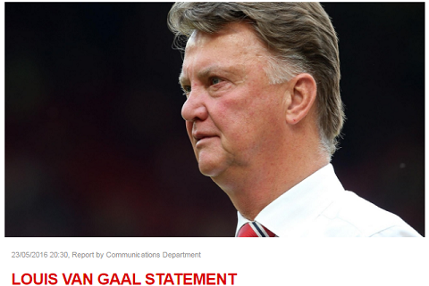 Toan van tam thu day cam xuc cua Louis van Gaal hinh anh goc