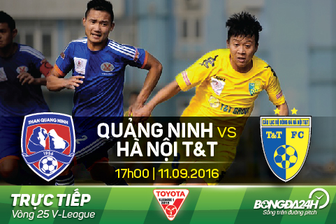 Truc tiep- Vong 25-VN- Quang Ninh vs Hanoi T&T