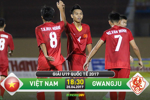 TRUC TIEP U19 Viet Nam vs U19 Gwangju 18h30 ngay 204 (Giai U19 quoc te 2017) hinh anh goc