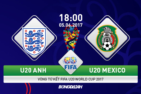 U20 Anh vs U20 Mexico