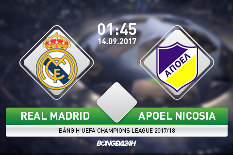 Giai ma tran dau Real Madrid vs APOEL Nicosia 01h45 ngay 149 (Champions League 201718) hinh anh goc