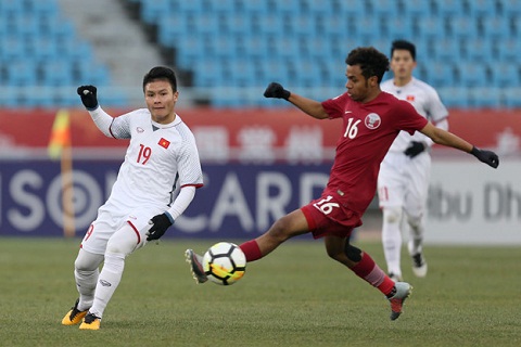 Quang Hai vs U23 Qatar