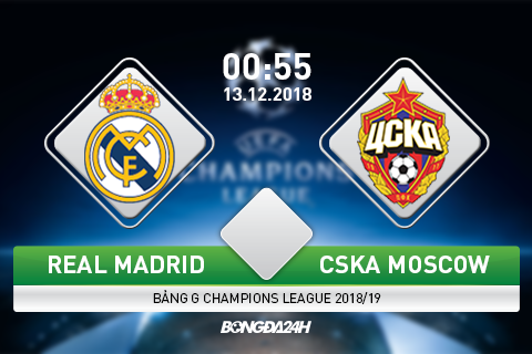 Trực tiếp Real Madrid vs CSKA Moskva Cúp C1 châu Âu ngày 1312 hình ảnh
