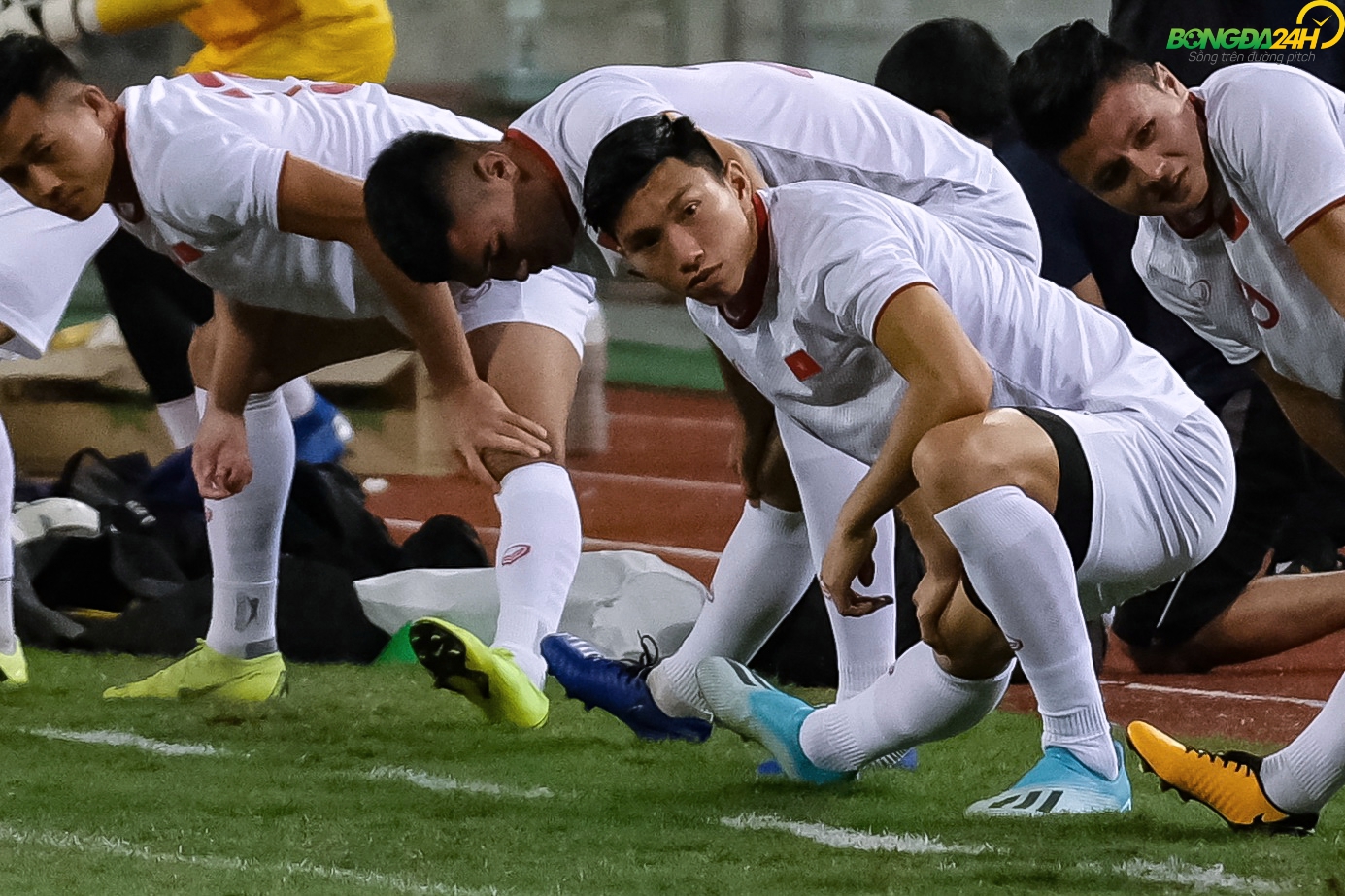 Ảnh Đoàn Văn Hậu tràn đầy cơ bắp trước trận gặp UAE hình ảnh