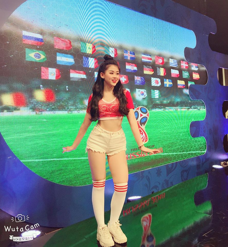 Ngọc Mai là hotgirl đại diện cho Thụy Sỹ trong Nóng cùng World Cup