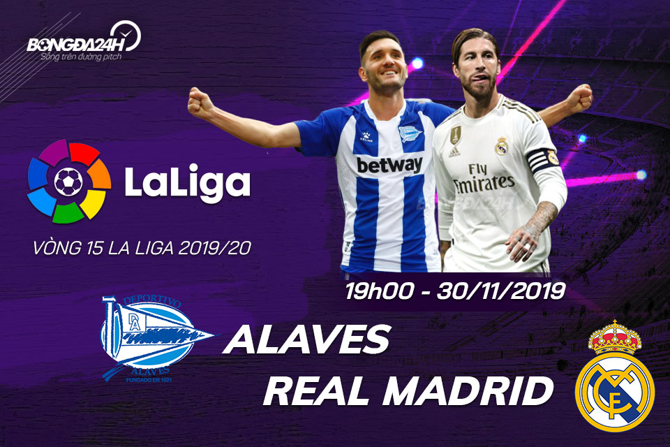 Alaves vs Real Madrid 19h00 ngày 3011 La Liga 201920 hình ảnh gốc