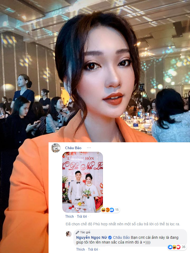 Bị fan cà khịa bằng ảnh cưới của Phan Văn Đức, Ngọc Nữ nói gì hình ảnh