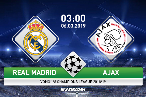 Trực tiếp Real Madrid vs Ajax tường thuật Cúp C1 201819 đêm nay hình ảnh Trực tiếp Real Madrid vs Ajax tường thuật Cúp C1 201819 đêm nay hình ảnh