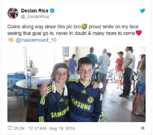 Mason Mount - Declan Rice Tình bạn tuyệt vời thắp sáng bóng đá Anh hình ảnh