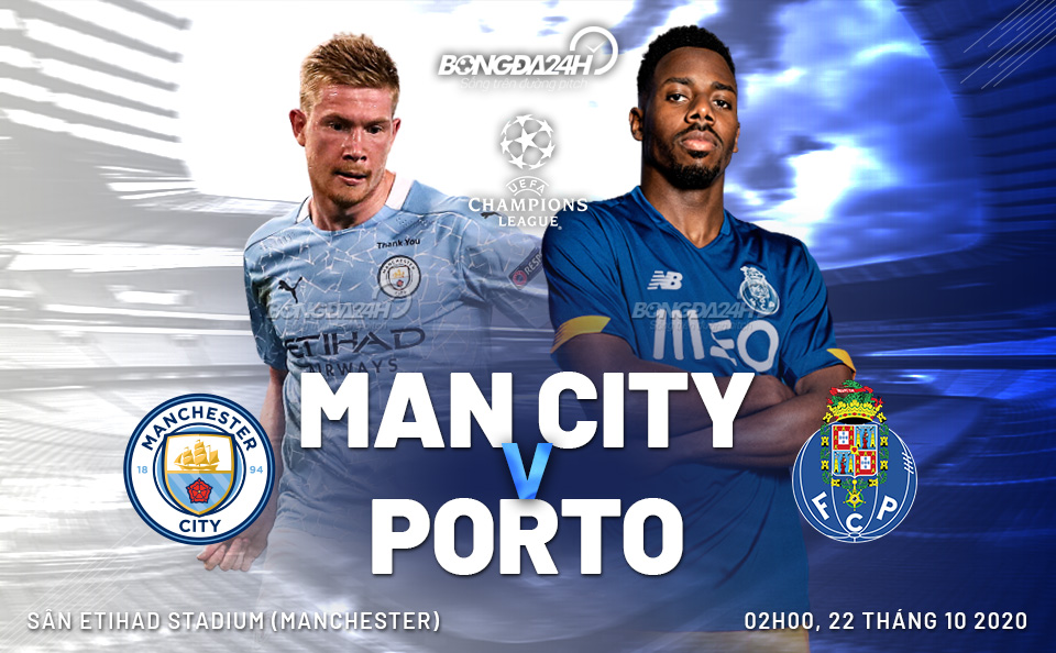Man City vs Porto Champions League 2020/21