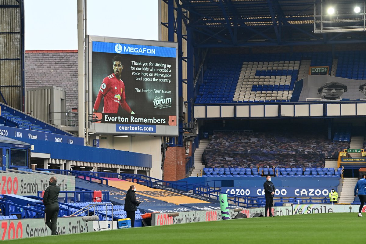 Marcus Rashford được Everton vinh danh trước trận hình ảnh
