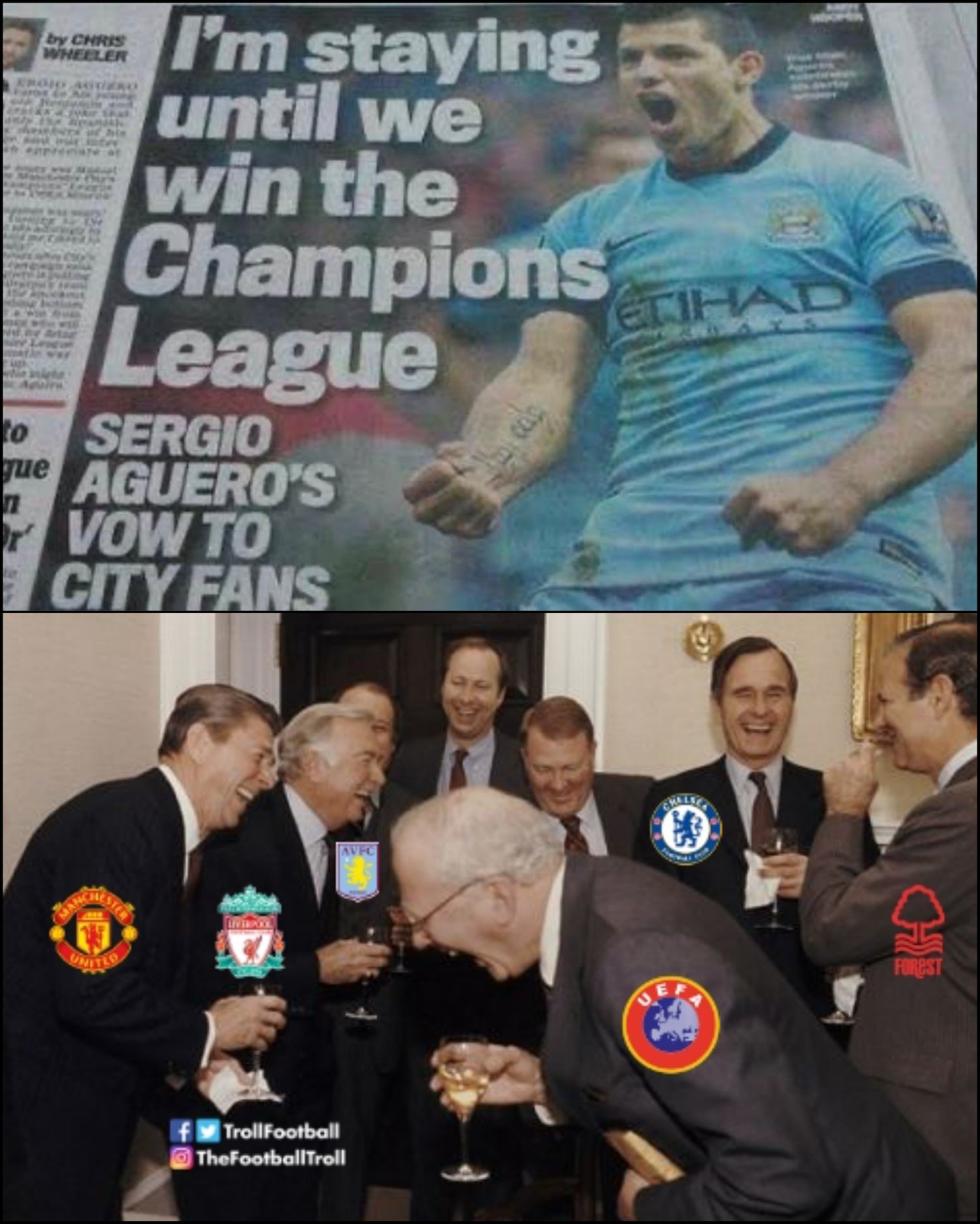 Ảnh chế Man City bị cấm dự Champions League hình ảnh