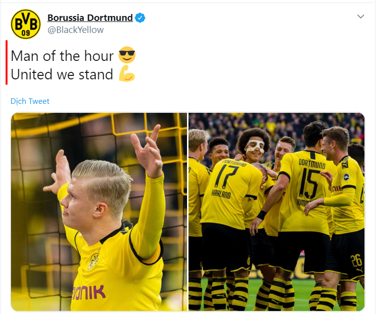 Cà khịa MU vì tiền đạo Erling Haaland, Dortmund nhận kết đắng hình ảnh