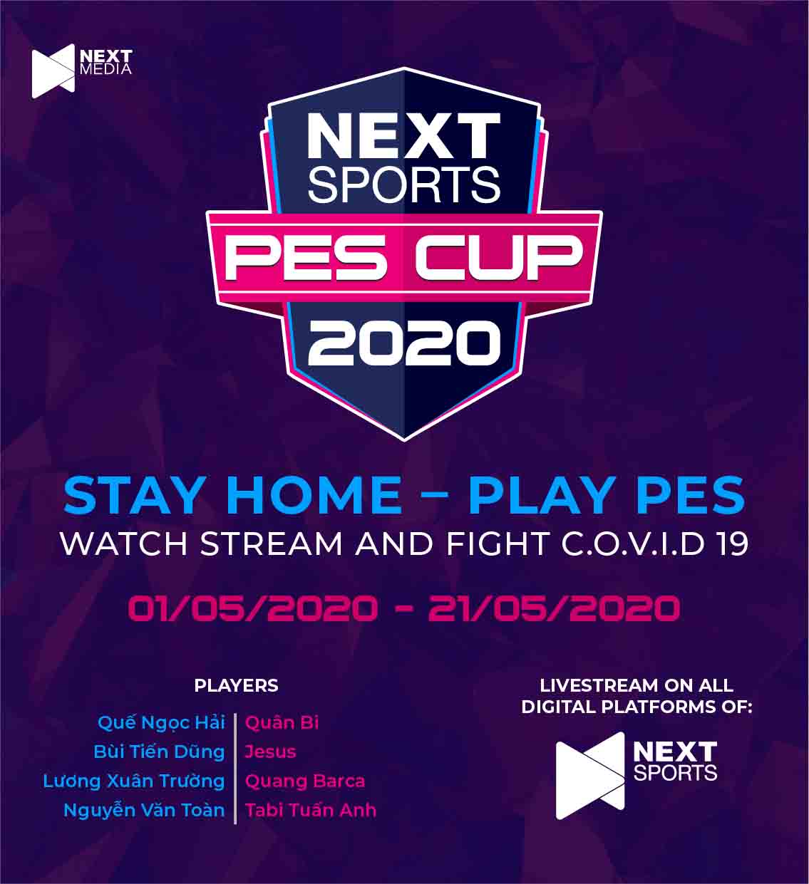 Next Sports PES Cup 2020 Xuân Trường, Quế Ngọc Hải phá đảo mùa C hình ảnh