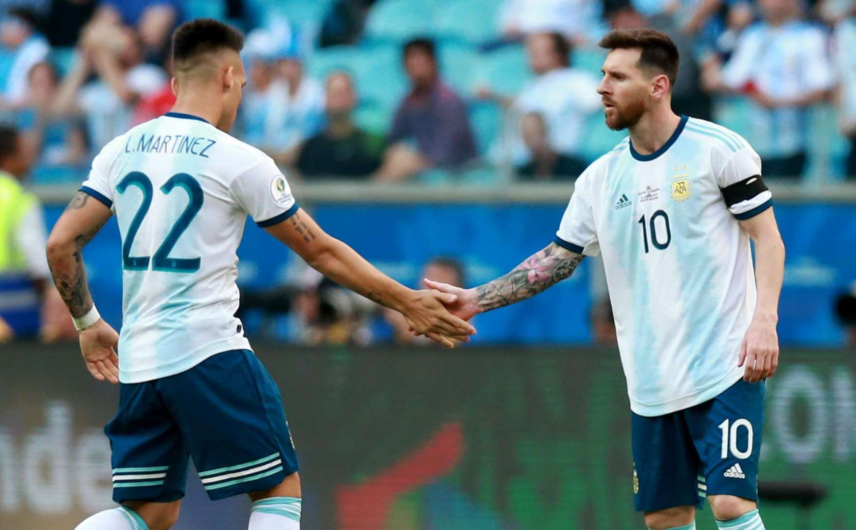 Messi Lautaro Martinez tai Argentina