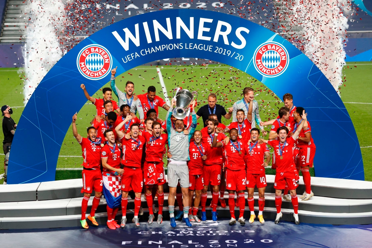 Ảnh Bayern và những nhà vô địch trong mùa giải bóng đá 2020 hình ảnh
