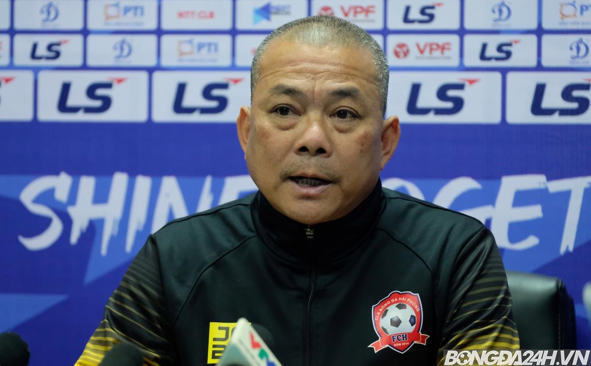 HLV Hải Phòng chia sẻ sau chiến thắng Nam Định hình ảnh