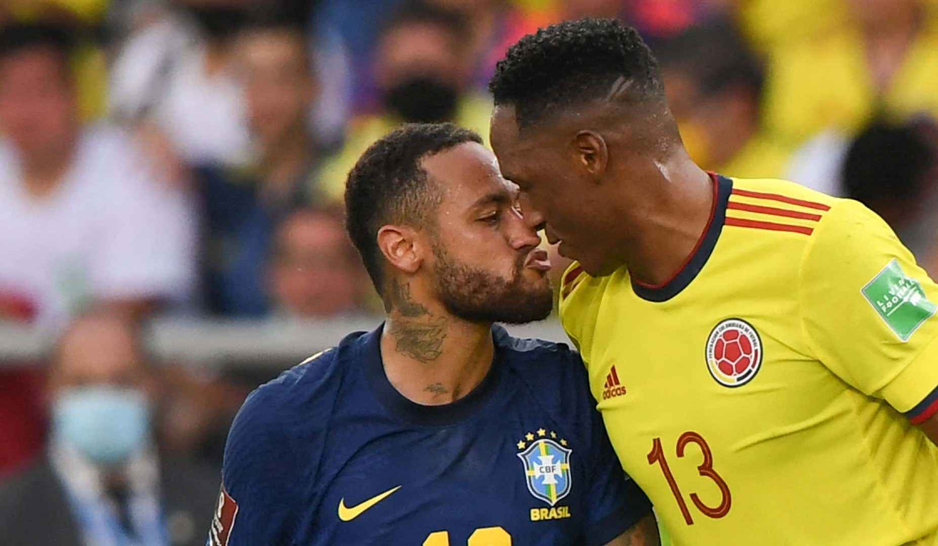 Neymar va Mina Brazil vs Colombia Neymar va Mina Brazil vs Colombia