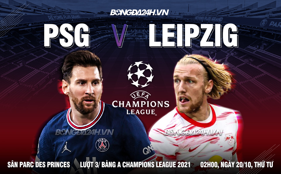 PSG vs Leipzig vòng bảng Champions League