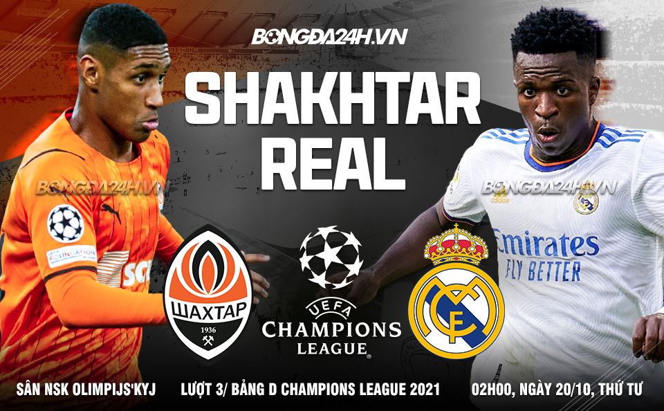 Shakhtar vs Real Madrid 19/10/2021 Shakhtar vs Real Madrid 19/10/2021