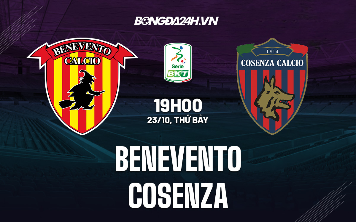 Soi kèo Benevento vs Cosenza 19h00 ngày 23/10