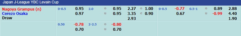 Nagoya Grampus vs Cerezo Osaka