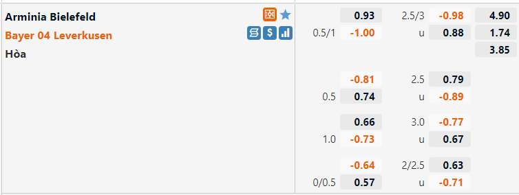 Bielefeld vs Leverkusen