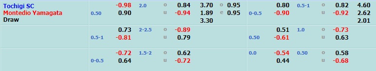 Tochigi vs Montedio Yamagata