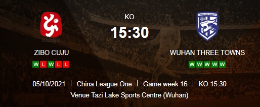 Zibo Sunday vs Wuhan Three Towns
