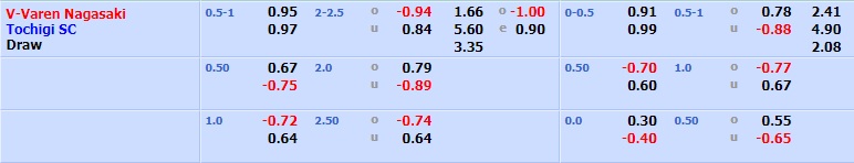 V-Varen Nagasaki vs Tochigi