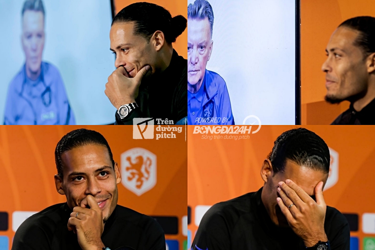 Biểu cảm của Van Dijk khi nghe tin thầy chấn thương