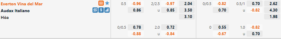 Everton vs Audax Italiano Everton vs Audax Italiano