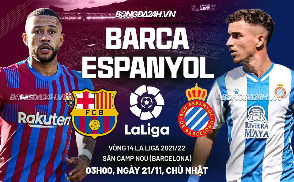 Barca vs Espanyol vòng 14 La Liga